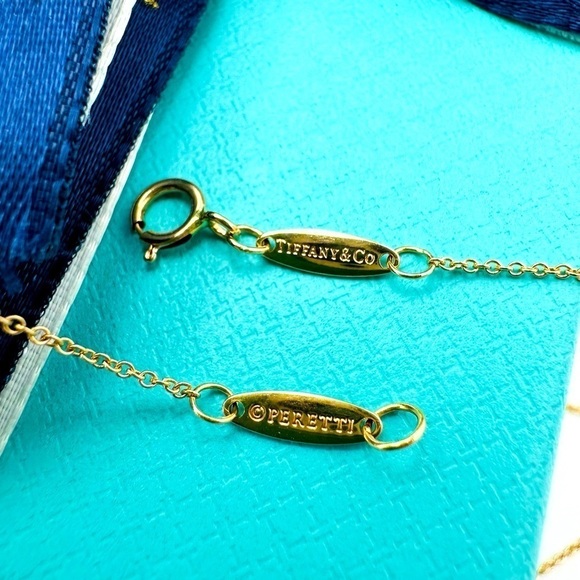 Tiffany & Co. 18K Rose Gold Pink Rhodonite Open Heart Charm Necklace w Packaging - Picture 7 of 10